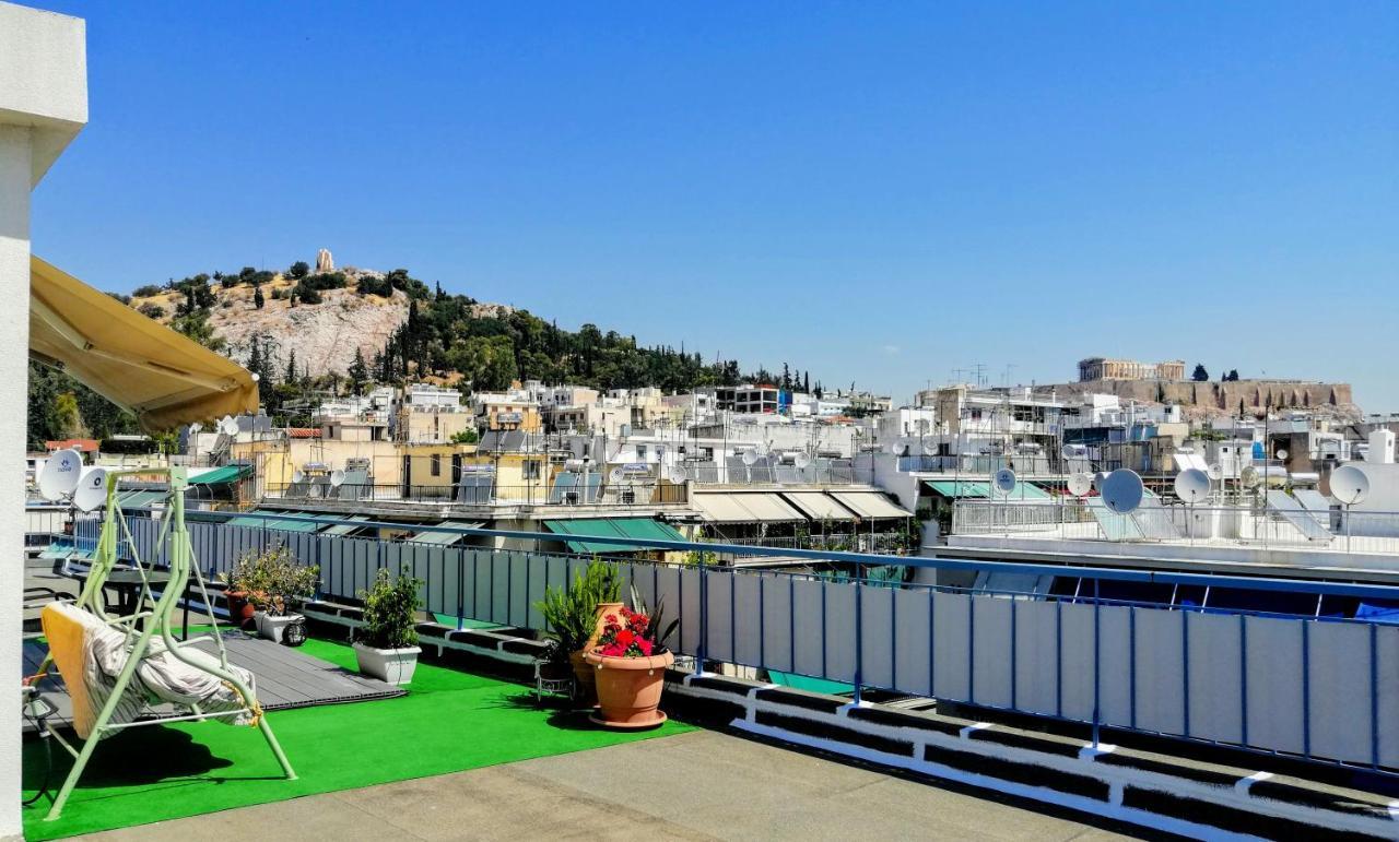 Rooftop Studio, Acropolis View! เอเธนส์ ภายนอก รูปภาพ
