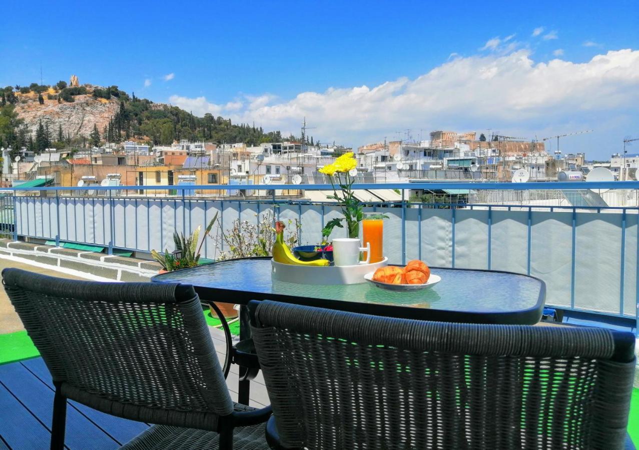 Rooftop Studio, Acropolis View! เอเธนส์ ภายนอก รูปภาพ